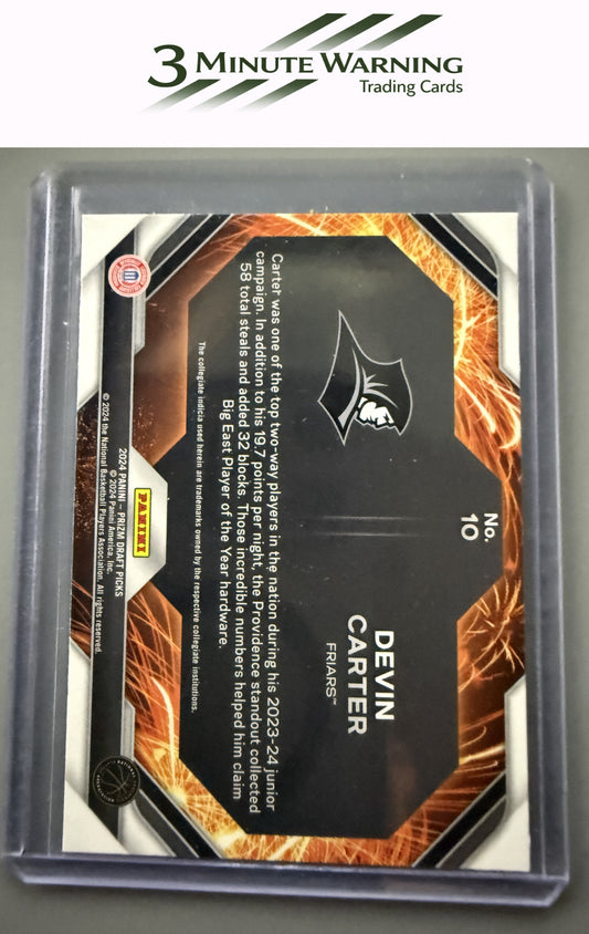 2024 Panini Prizm Draft Picks #10 Devin Carter Fireworks