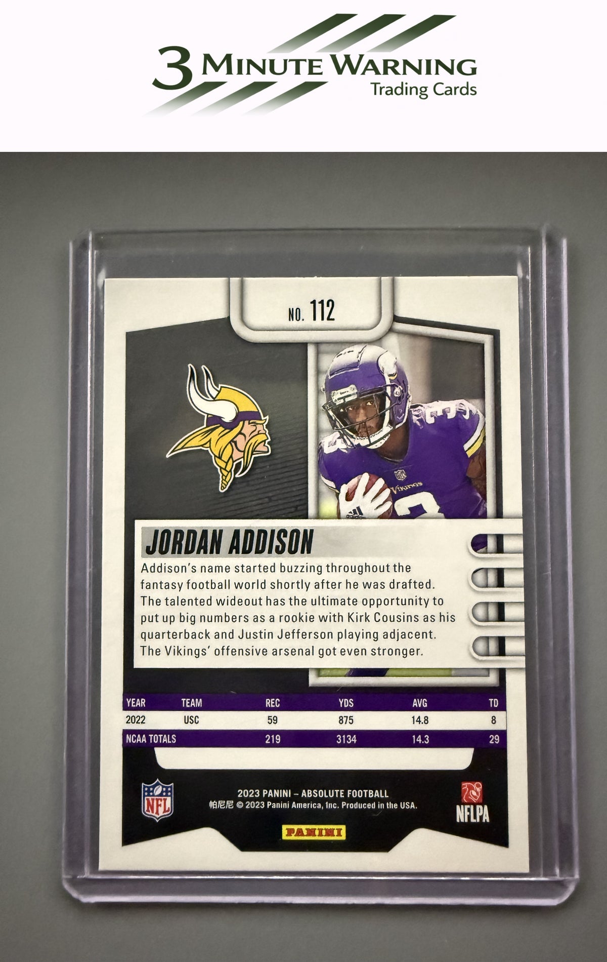 2023 Panini Absolute #112 Jordan Addison Retail