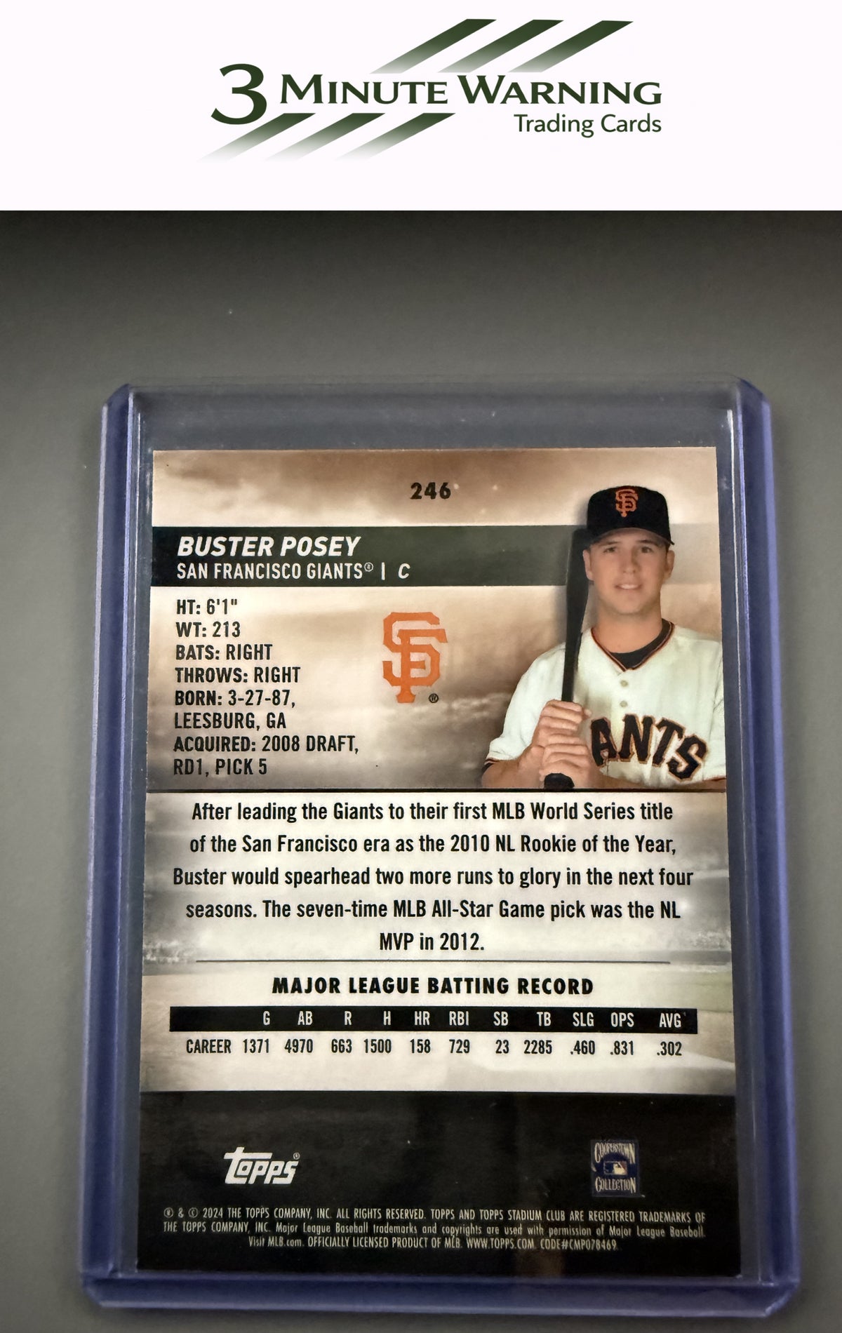 2024 Stadium Club #246 Buster Posey Chrome