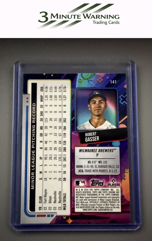 2024 Topps Chrome Cosmic #141 Robert Gasser