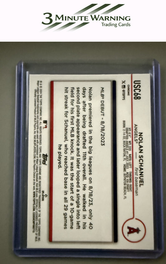 2024 Topps Chrome Update #USC68 Nolan Schanuel