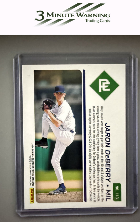 2024 Panini Prospect Edition #113 Jaron DeBerry Purple #/99