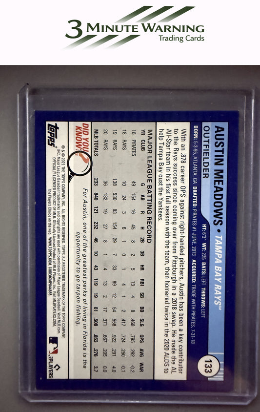 2021 Topps Big League #133 Austin Meadows Rainbow Foil #/199