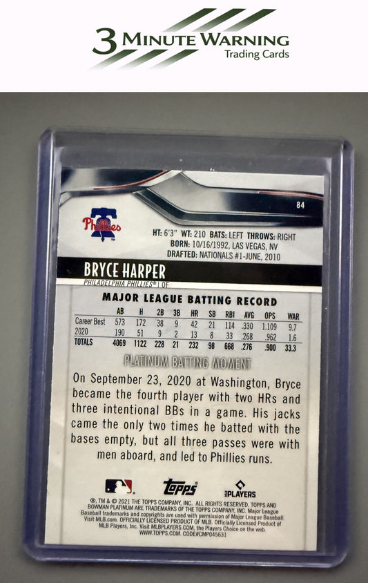 2021 Bowman Platinum #84 Bryce Harper