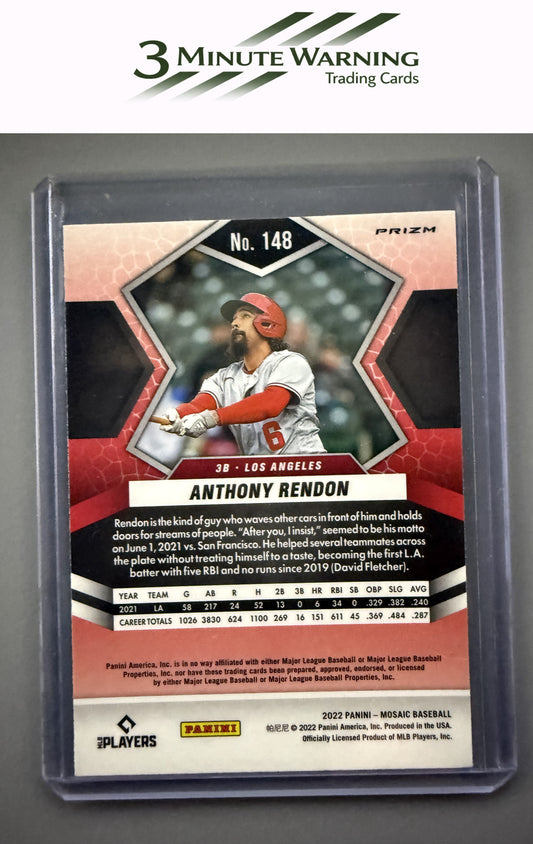 2022 Panini Mosaic #148 Anthony Rendon Pink Camo Mosaic