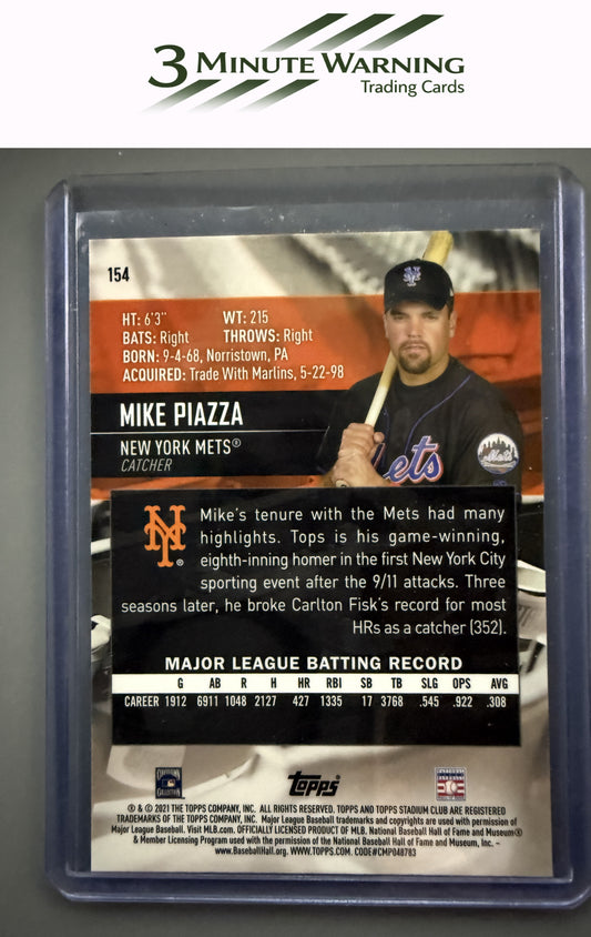 2021 Stadium Club Chrome #154 Mike Piazza