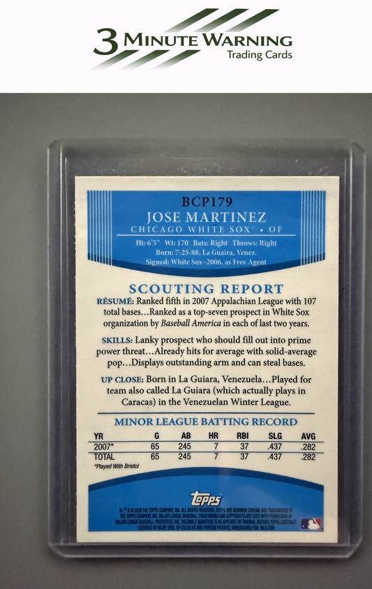 2008 Bowman Chrome #BCP179 Jose Martinez Prospects