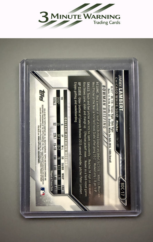 2016 Bowman Draft #BDC-17 Jimmy Lambert Chrome