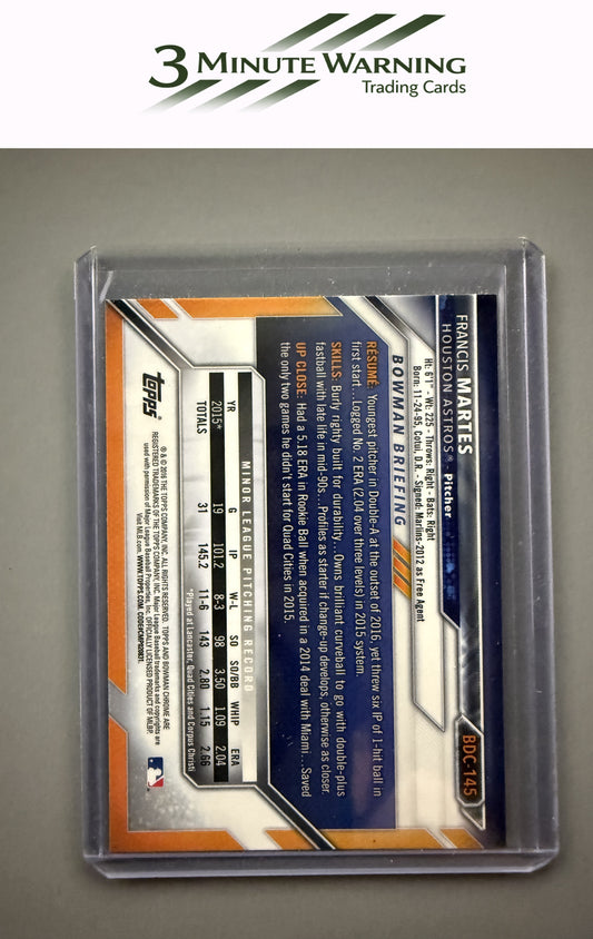 2016 Bowman Draft #BDC-145 Francis Martes Chrome