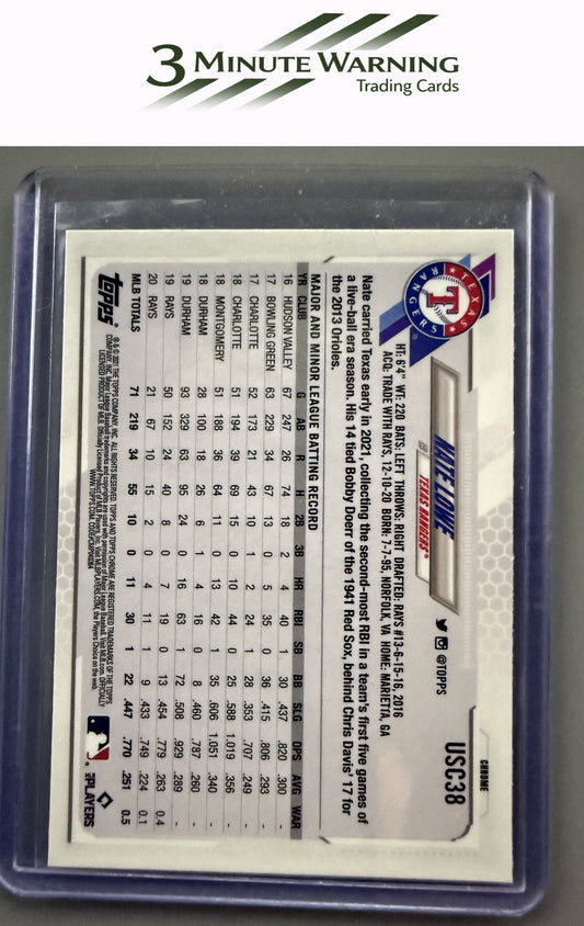 2021 Topps Chrome Update #USC38 Nate Lowe