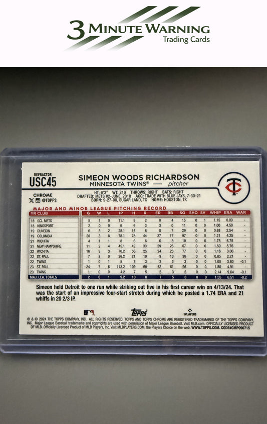 2024 Topps Chrome Update #USC45 Simeon Woods Richardson
