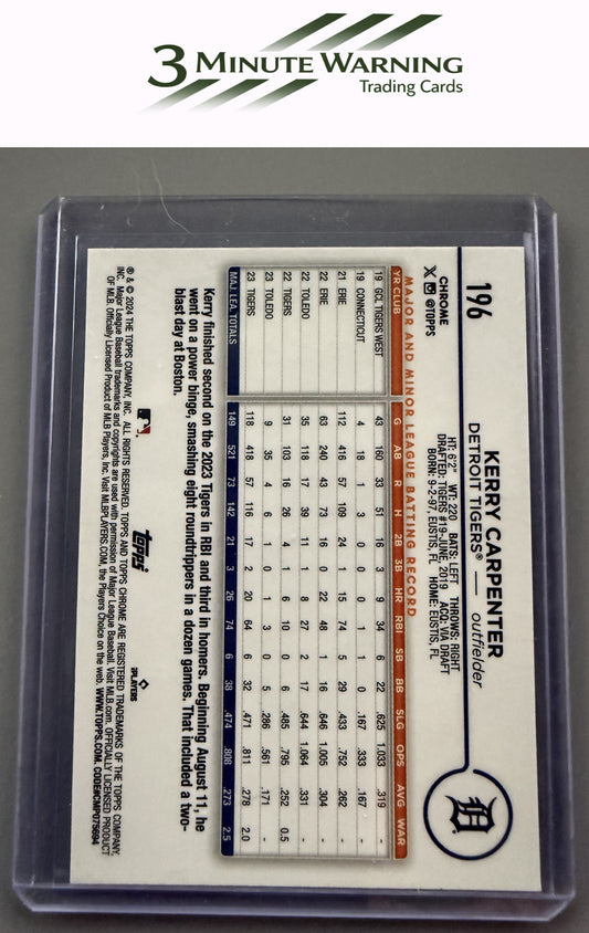 2024 Topps Chrome #196 Kerry Carpenter Prism Refractor
