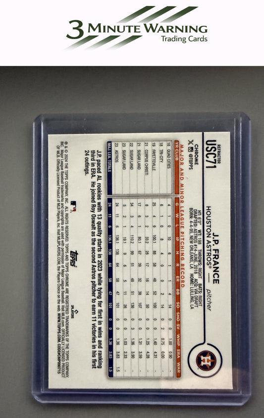 2024 Topps Chrome Update #USC71 J.P. France Prism Refractor