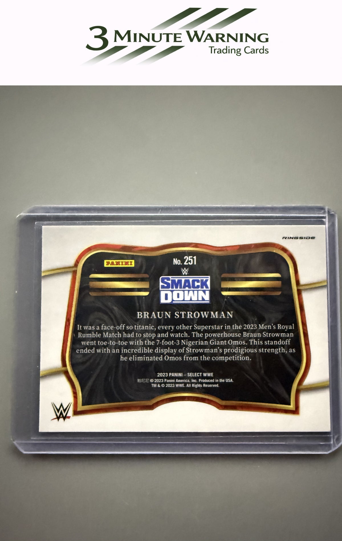 2023 Panini Select WWE #251 Braun Strowman