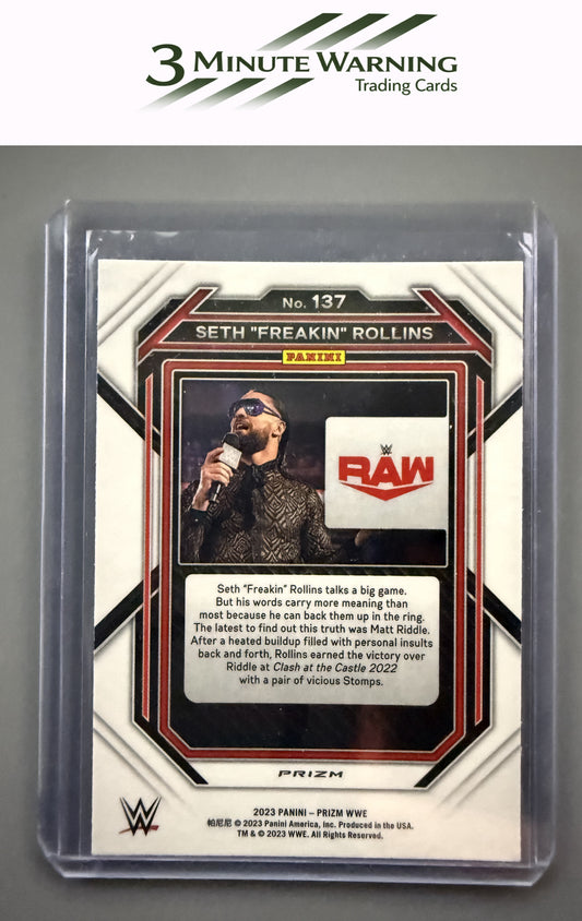 2023 Panini Prizm WWE #137 Seth "Freakin" Rollins Silver