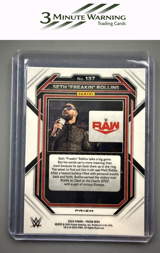 2023 Panini Prizm WWE #137 Seth "Freakin" Rollins Silver