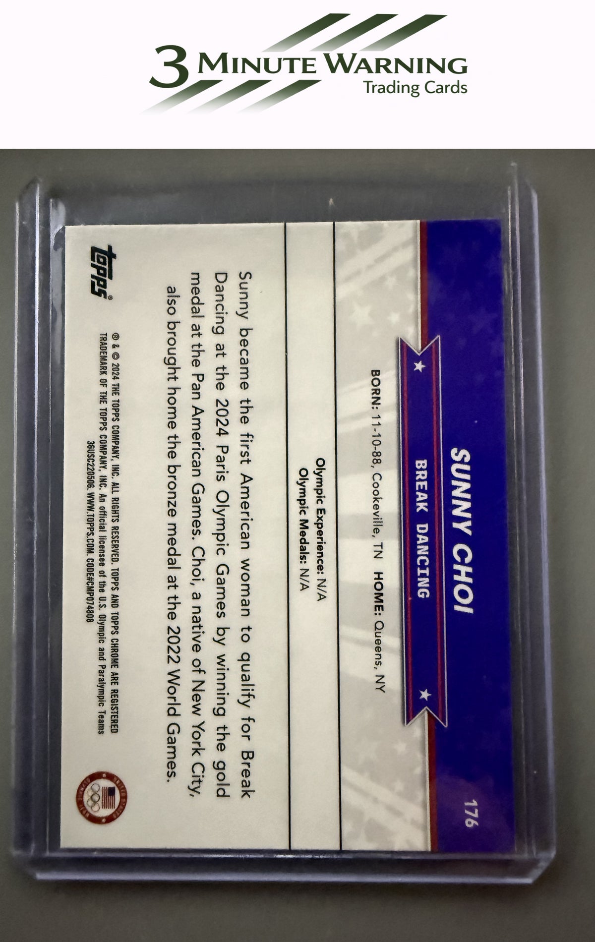 2024 Topps Chrome U.S. Olympics & Paralympic Hopefuls #176 Sunny Choi