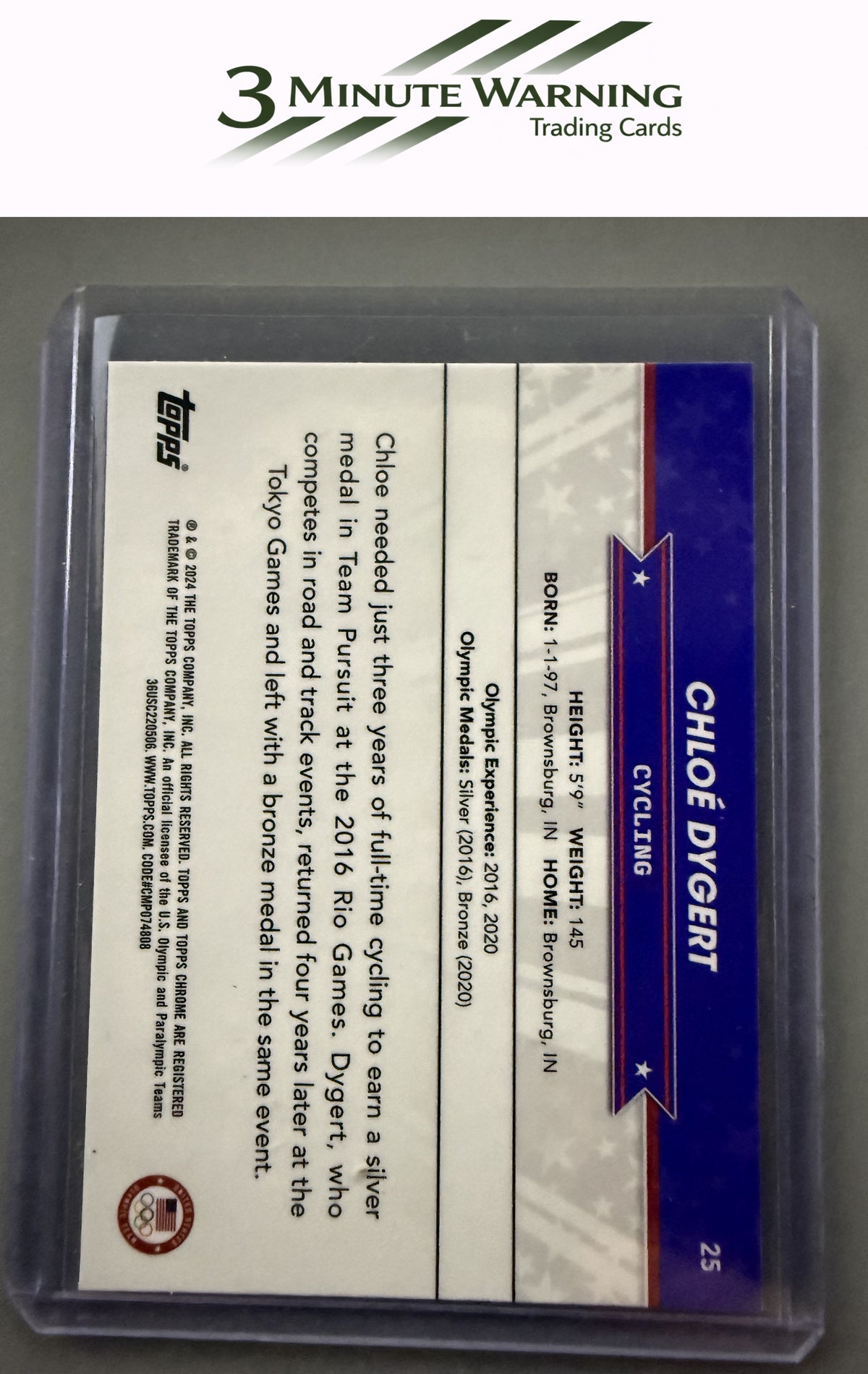 2024 Topps Chrome U.S. Olympics & Paralympic Hopefuls #25 Chloé Dygert