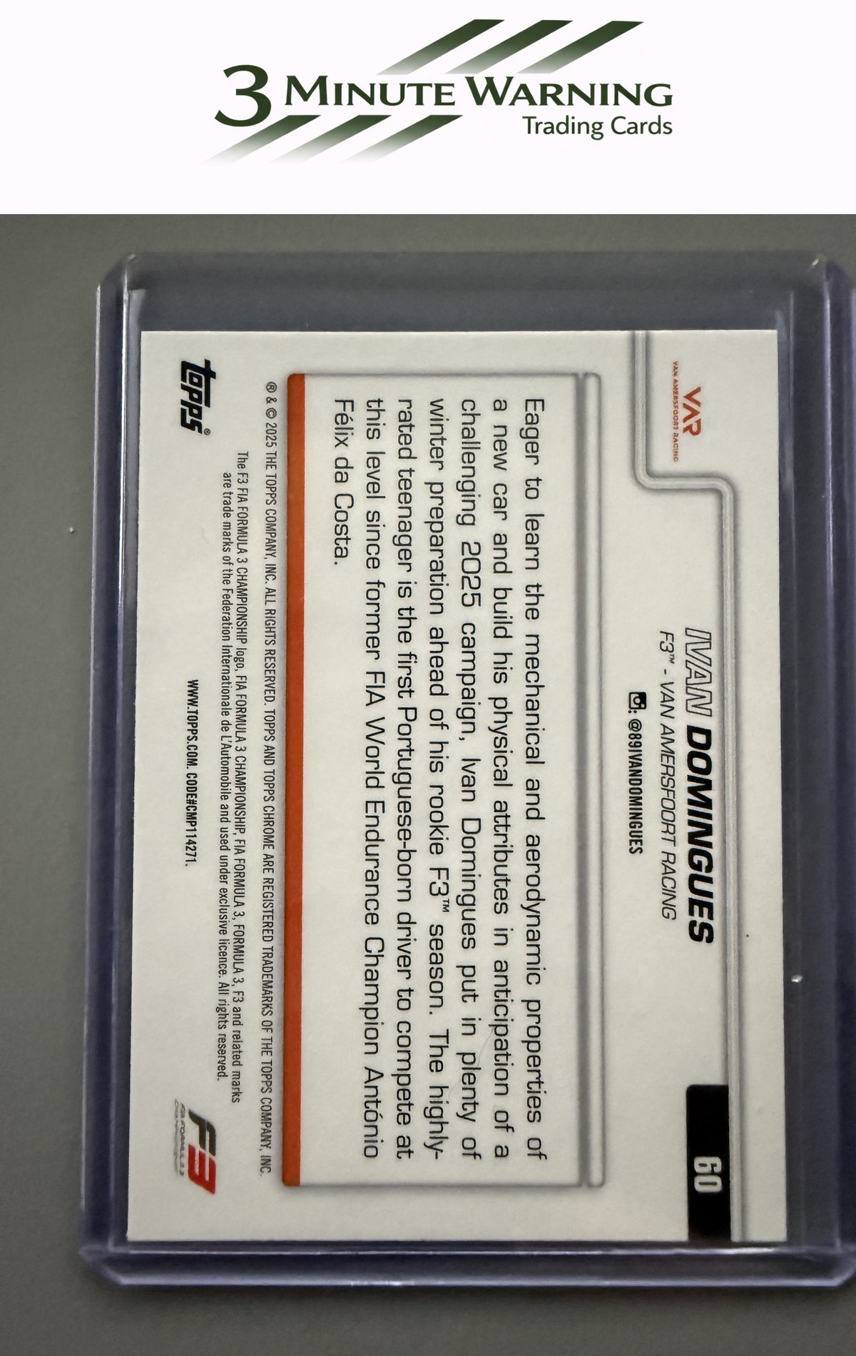 2025 Topps Chrome Formula 1 #60 Ivan Domingues