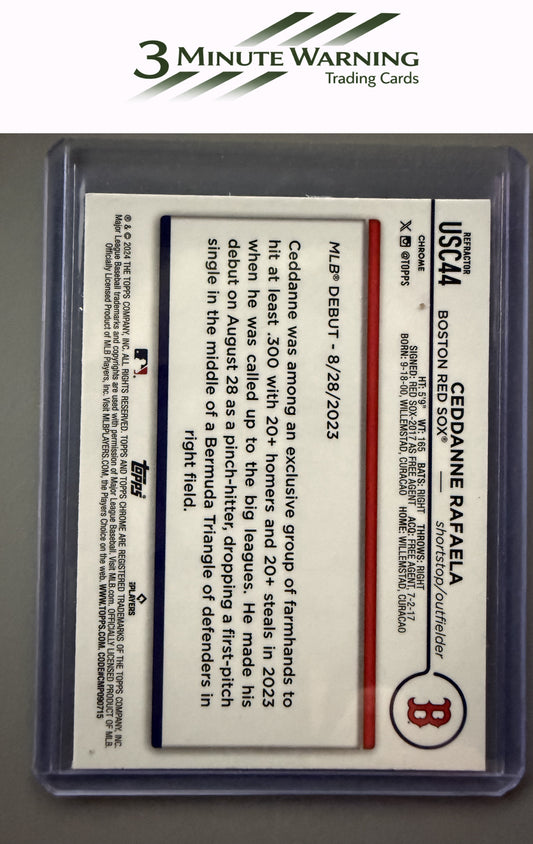 2024 Topps Chrome Update #USC44 Ceddanne Rafaela Refractor