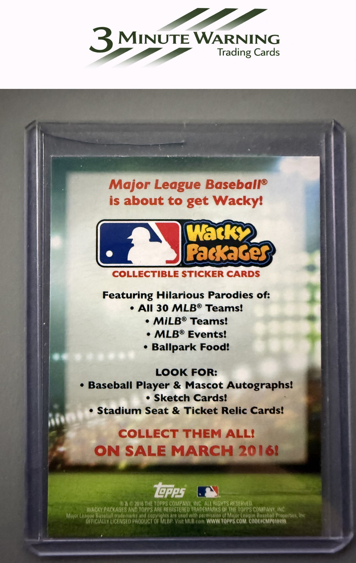 2016 Topps MLB Wacky Packages #13 Cardinals Eggs