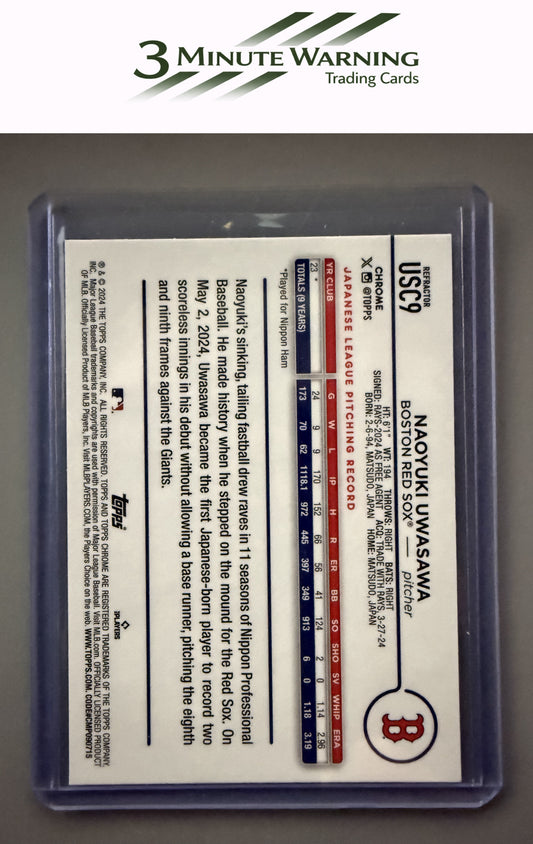 2024 Topps Chrome Update #USC9 Naoyuki Uwasawa Prism Refractor