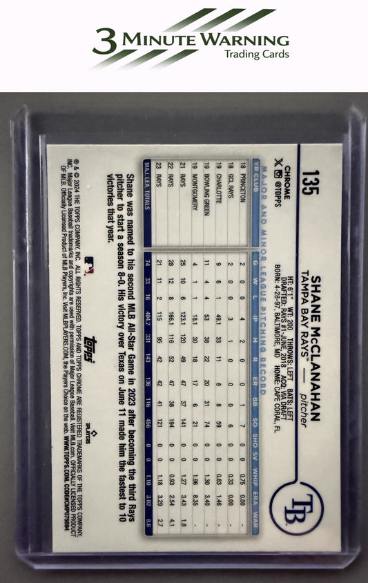2024 Topps Chrome #135 Shane McClanahan Sepia Refractor