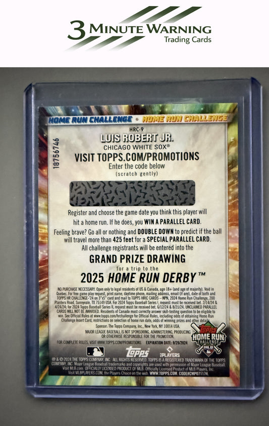 2024 Topps #HRC-9 Luis Robert Jr. Home Run Challenge (Series One)