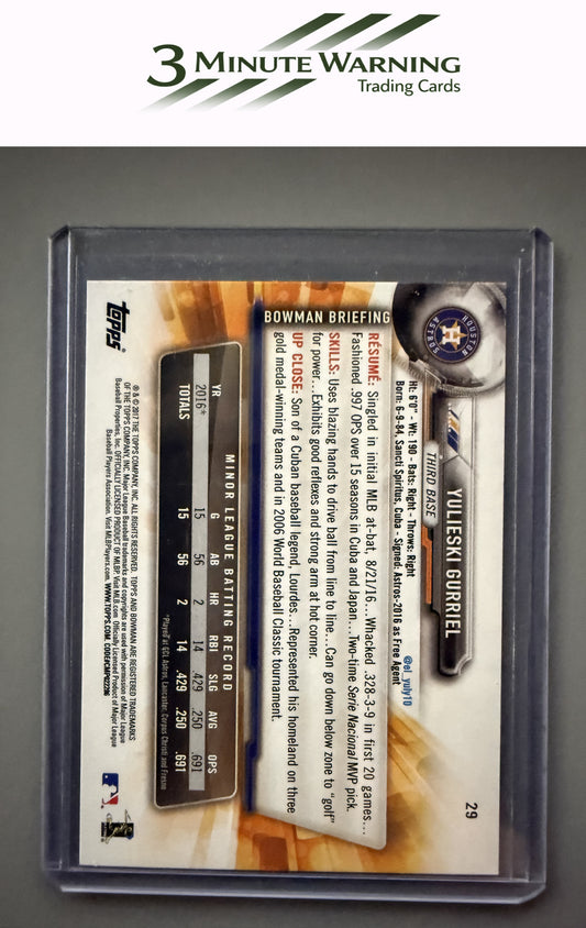 2017 Topps Holiday Bowman #TH-YG Yulieski Gurriel