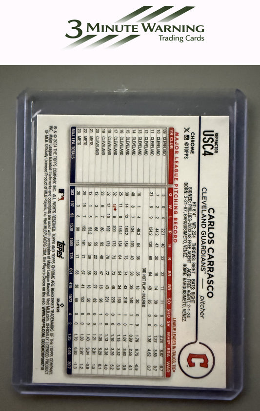 2024 Topps Chrome Update #USC4 Carlos Carrasco