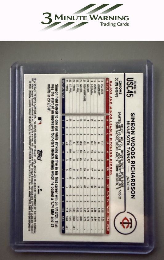 2024 Topps Chrome Update #USC45 Simeon Woods Richardson Refractor