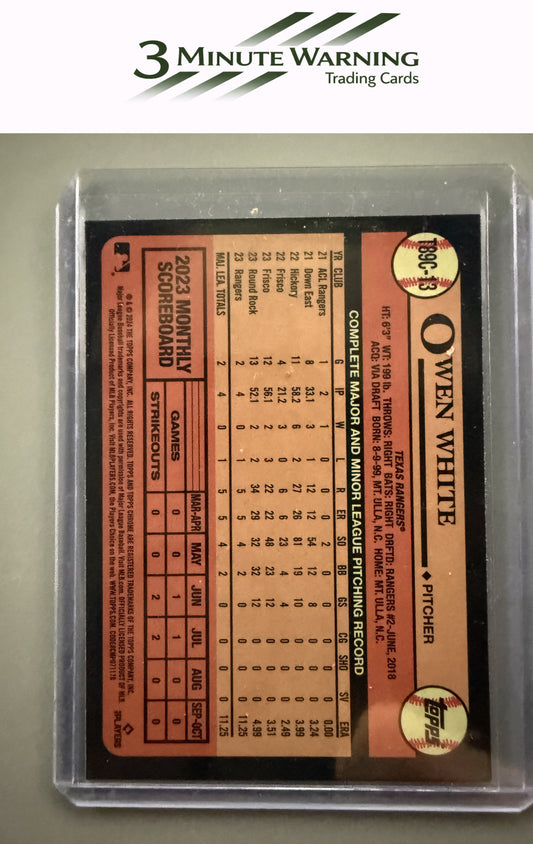 2024 Topps #T89C-13 Owen White 1989 Topps Baseball