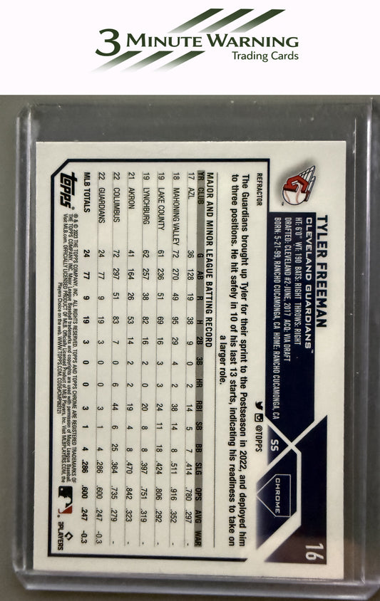 2023 Topps Chrome #16 Tyler Freeman Refractor