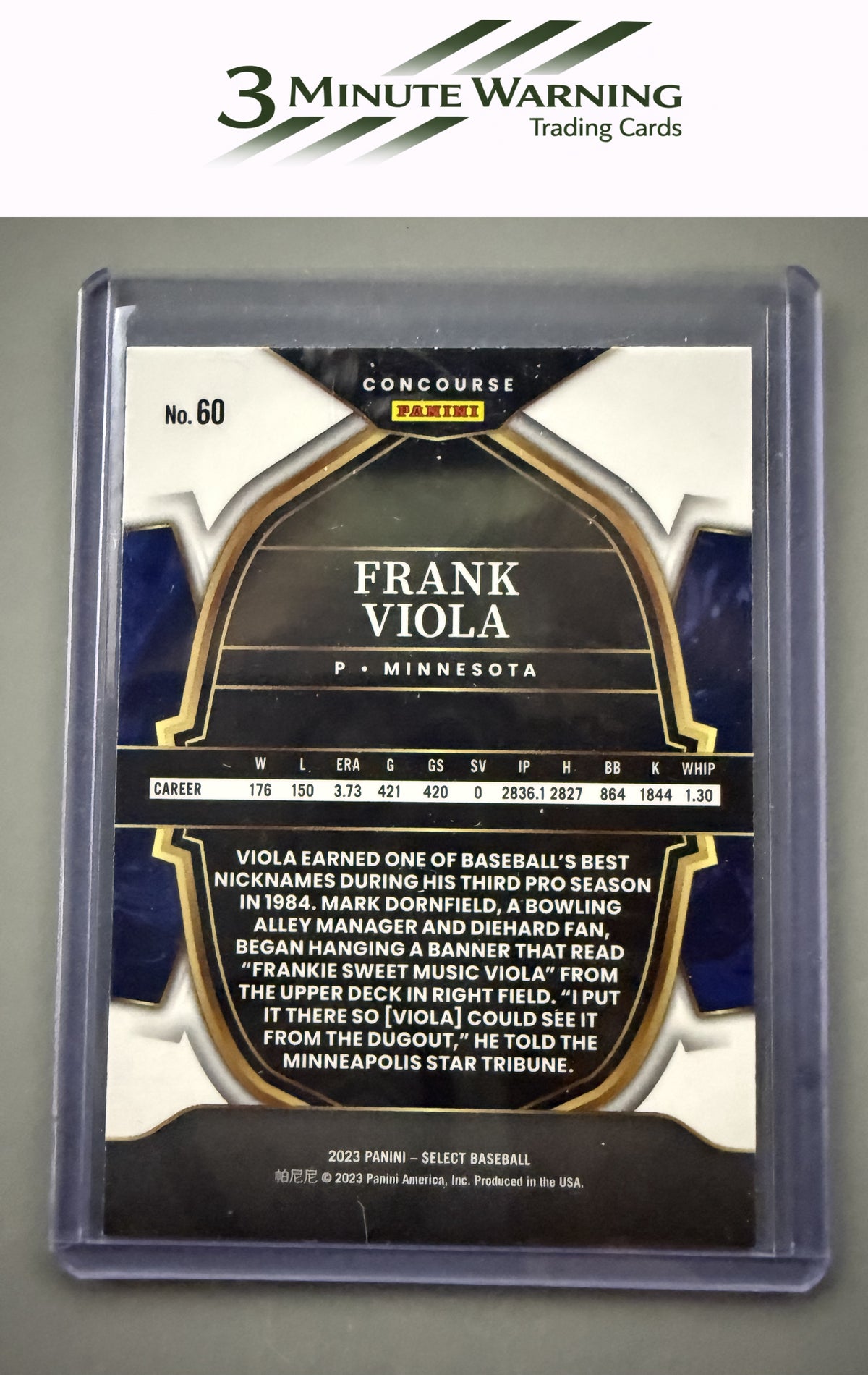 2023 Panini Select #60 Frank Viola