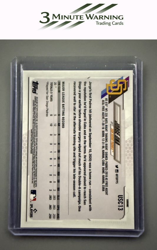 2021 Topps Chrome Update #USC13 Jorge Ona Purple Refractor