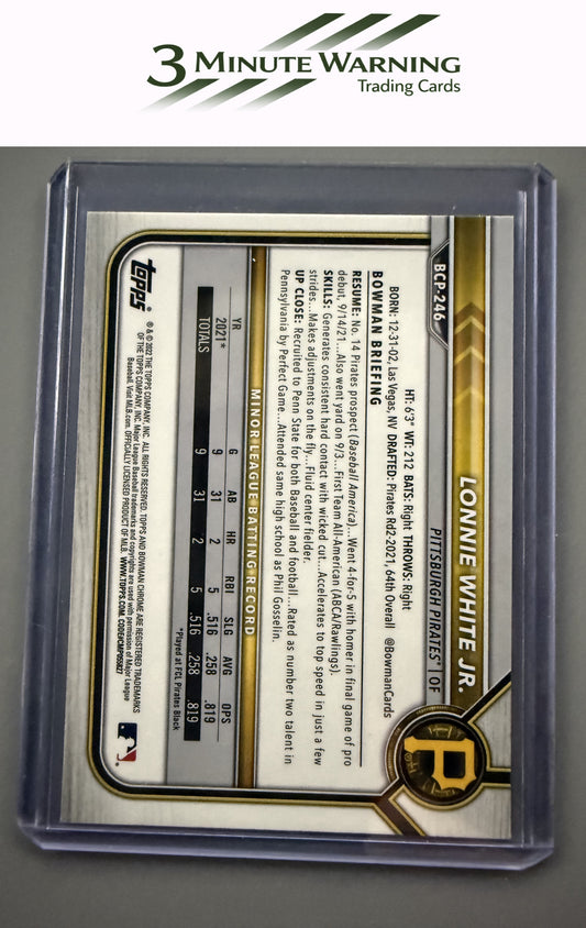 2022 Bowman Chrome #BCP-246 Lonnie White Jr. Prospects