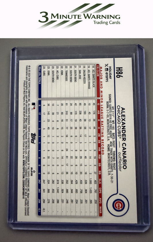 2024 Topps Holiday #H86 Alexander Canario