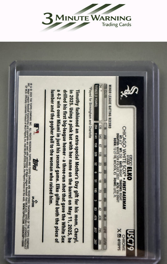 2025 Topps Chrome Update #USC79 Tim Elko RayWave Refractor