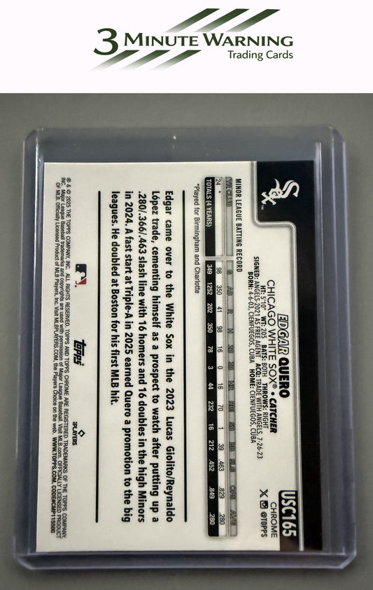2025 Topps Chrome Update #USC165 Edgar Quero