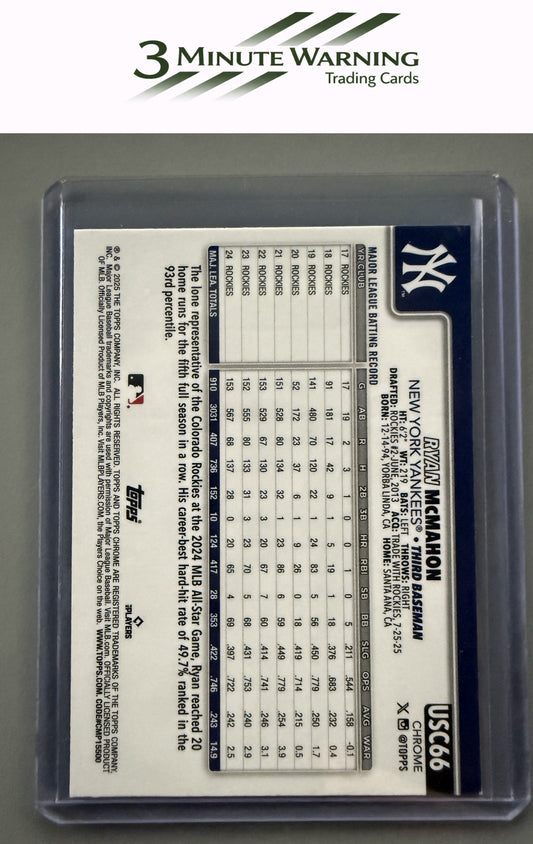 2025 Topps Chrome Update #USC66 Ryan McMahon X-Fractors