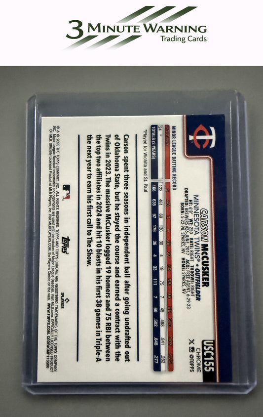 2025 Topps Chrome Update #USC155 Carson McCusker