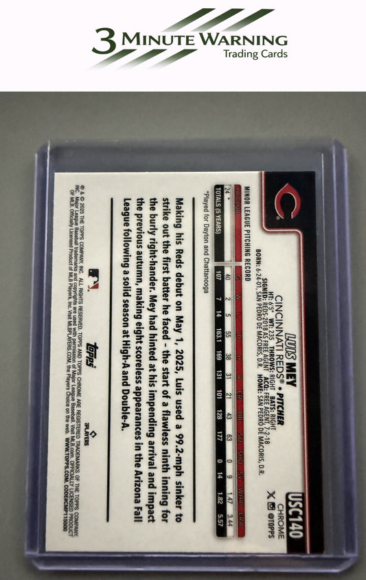 2025 Topps Chrome Update #USC140 Luis Mey X-Fractors