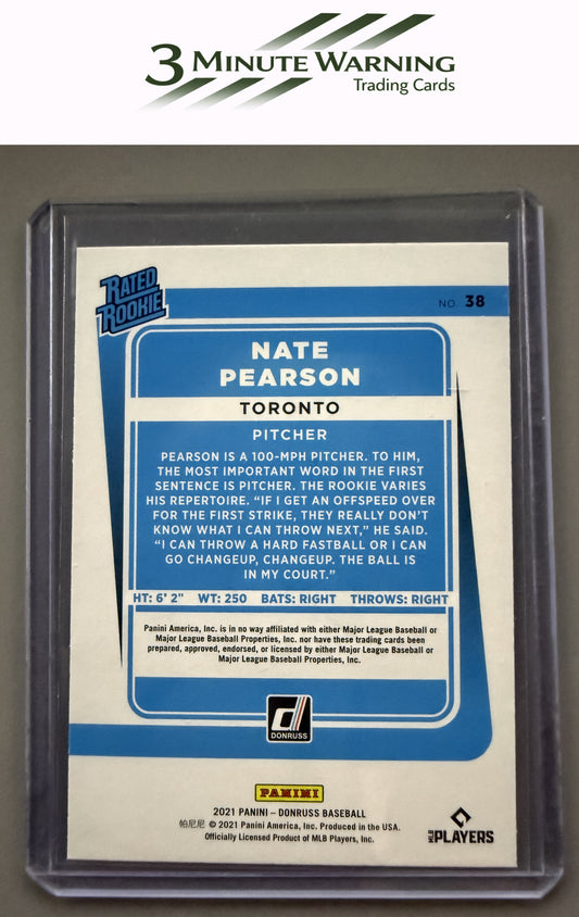 2021 Donruss #38 Nate Pearson Holo Blue