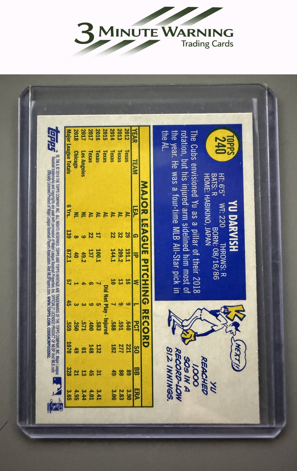 2019 Topps Heritage #240 Yu Darvish