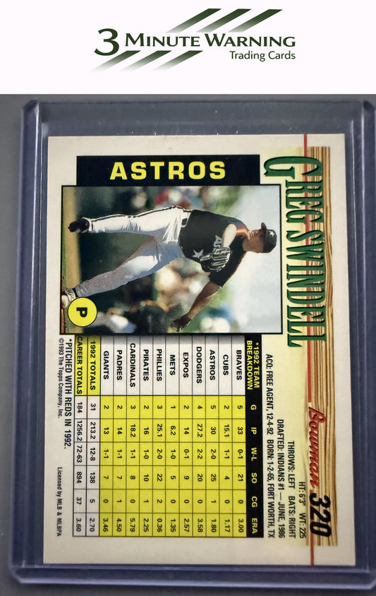 1993 Bowman #320 Greg Swindell