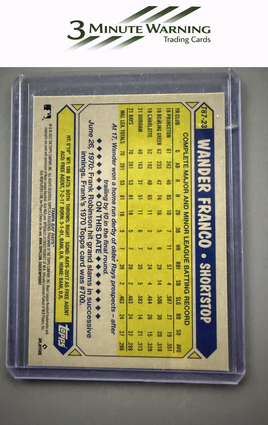 2022 Topps #T87-23 Wander Franco 1987 Topps Baseball
