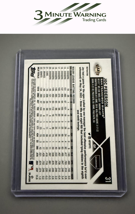 2023 Topps Chrome #31 Joc Pederson Refractor