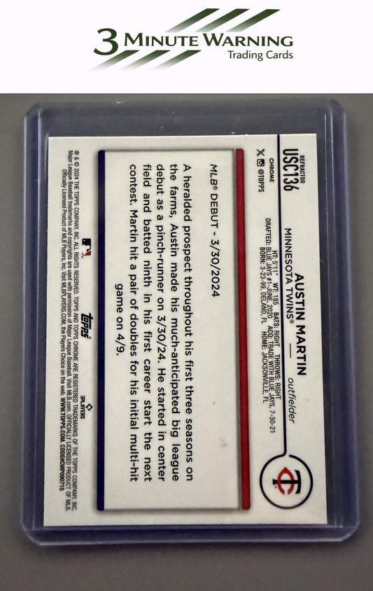 2024 Topps Chrome Update #USC136 Austin Martin Refractor