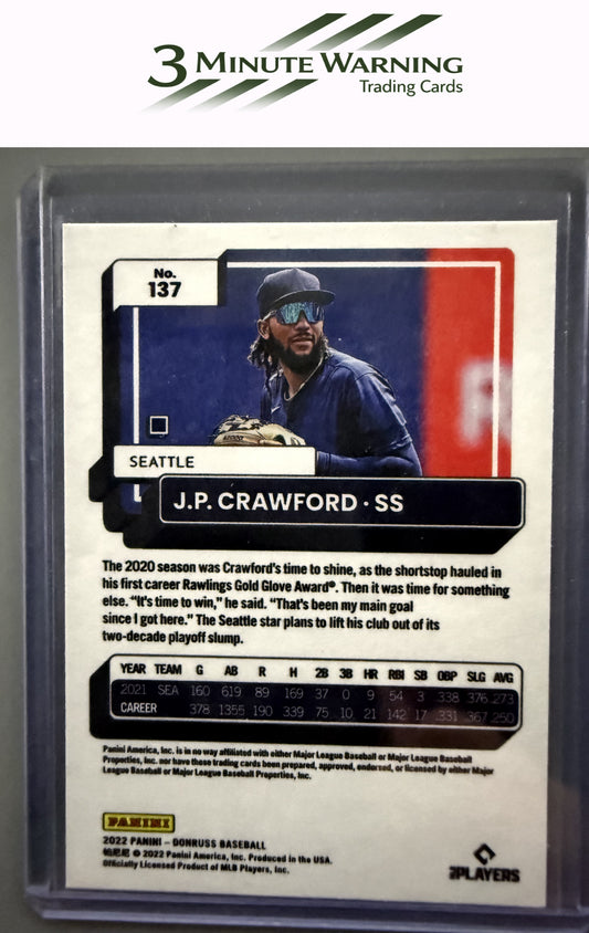 2022 Donruss #137 J.P. Crawford Independence Day