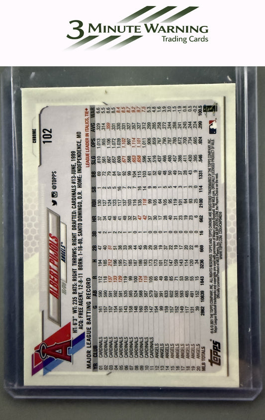 2021 Topps Chrome #102 Albert Pujols